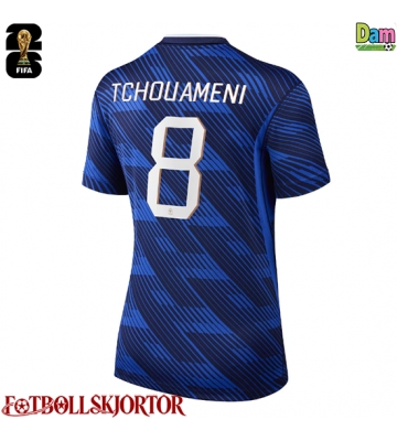 Frankrike Aurelien Tchouameni #8 Hemmatröja Dam VM 2026 Kortärmad